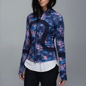 Lululemon Rare Find Your Bliss Reversible Define Jacket Blue Pink Colorway sz 8